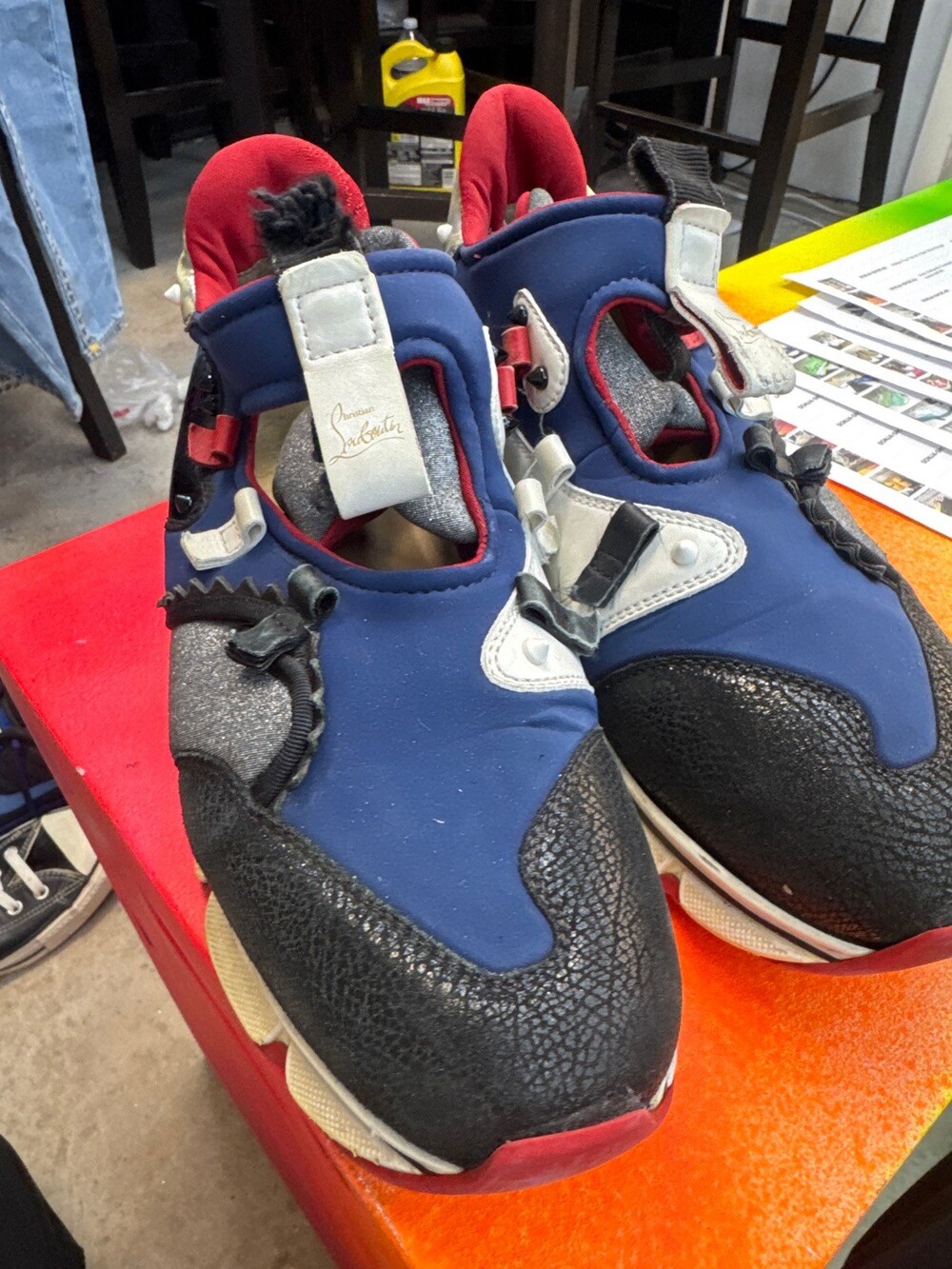 Christian Louboutin Red Runner Sneakers EU 44 Red Sole